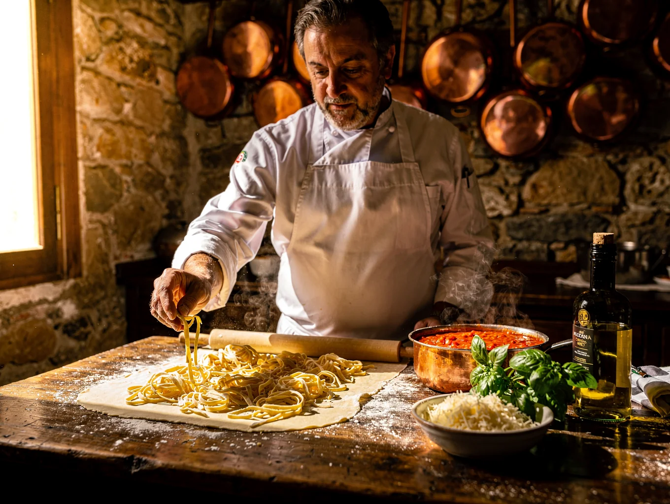 Portrait of Luca Moretti, Sous Chef at ALDENTE