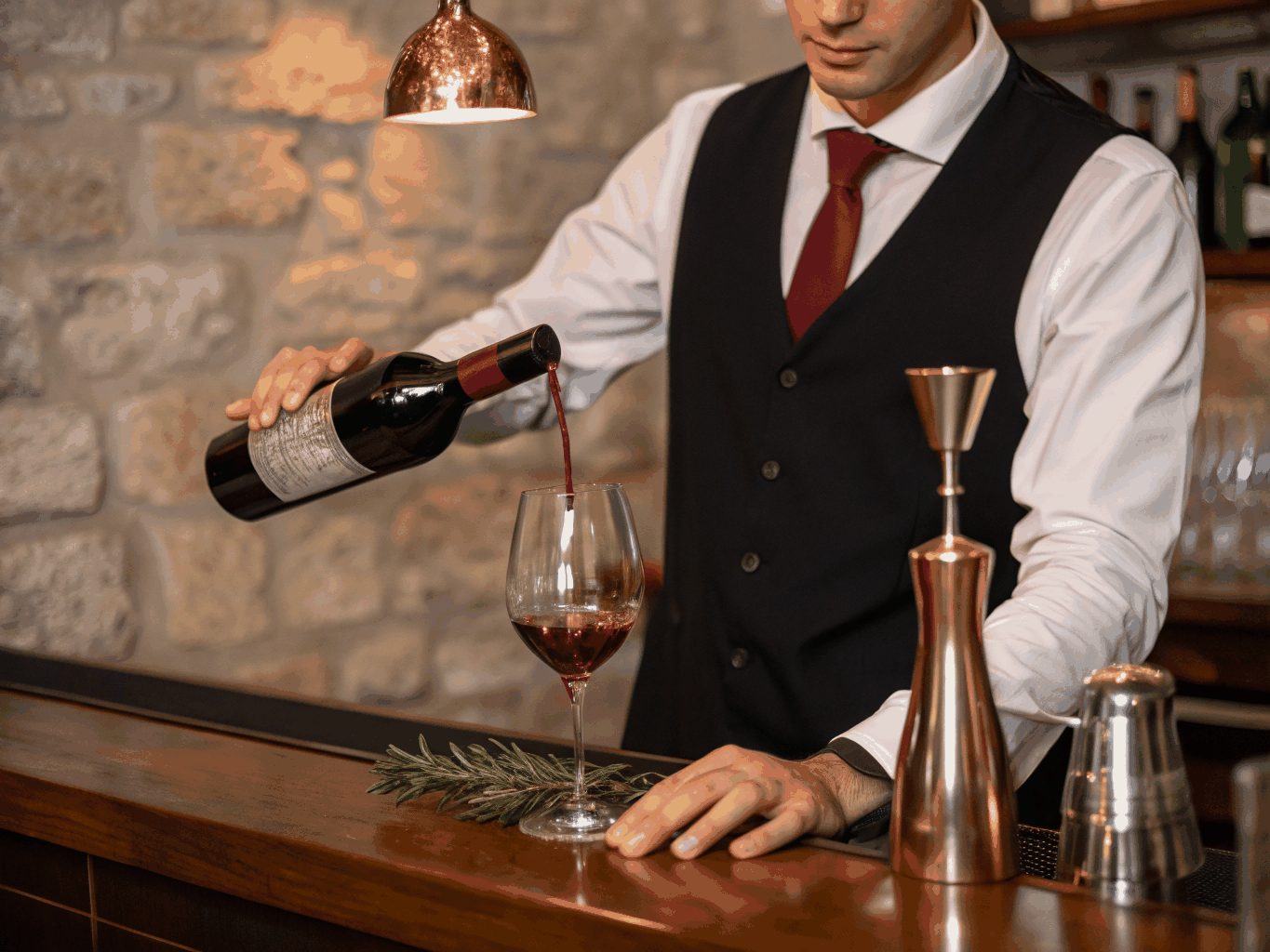 Portrait of Sofia Bianchi, Head Sommelier at ALDENTE