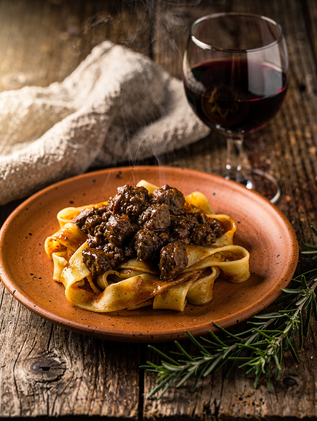 Pappardelle with wild boar ragu